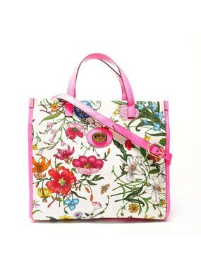 Gucci Handbag Flora Canvas 2-Way